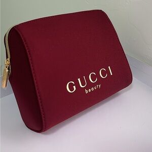 New,Gucci Burgundy Beauty cosmetic bag. Limited edition.